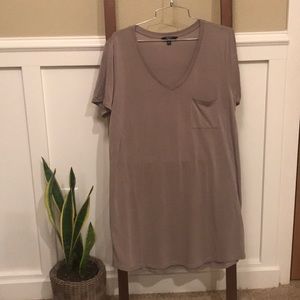 Cute taupe T-shirt dress
